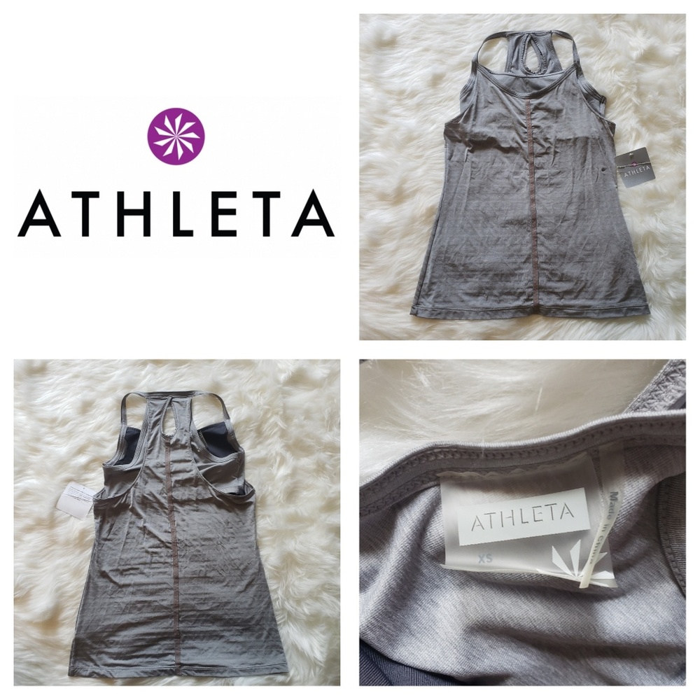 Athleta | Built-in Bra Razorback Top Sz XS